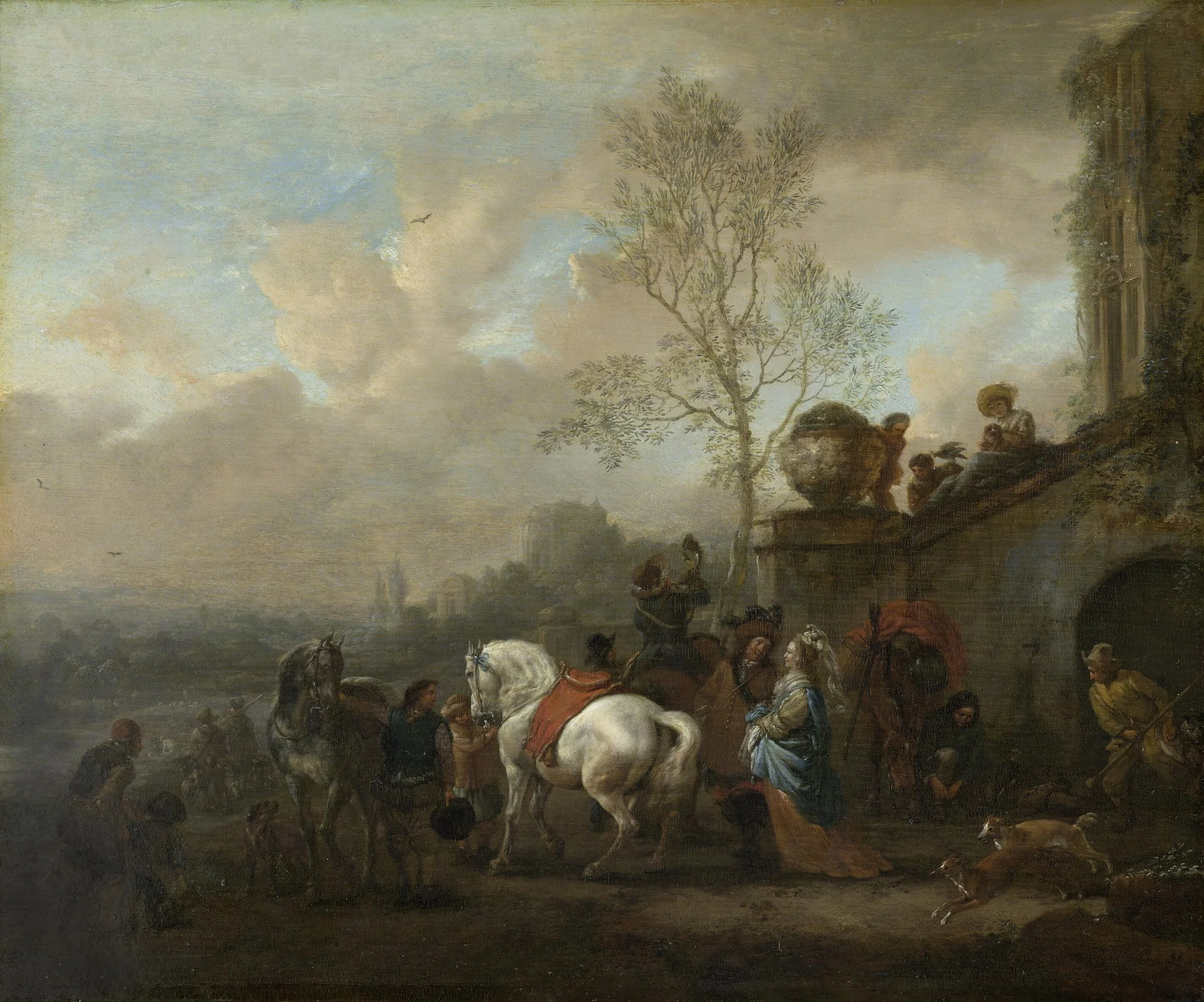 Starting for the Chase, detail