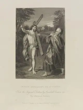 Christ Appearing to St. Peter, by T. W. Shaw, 1850