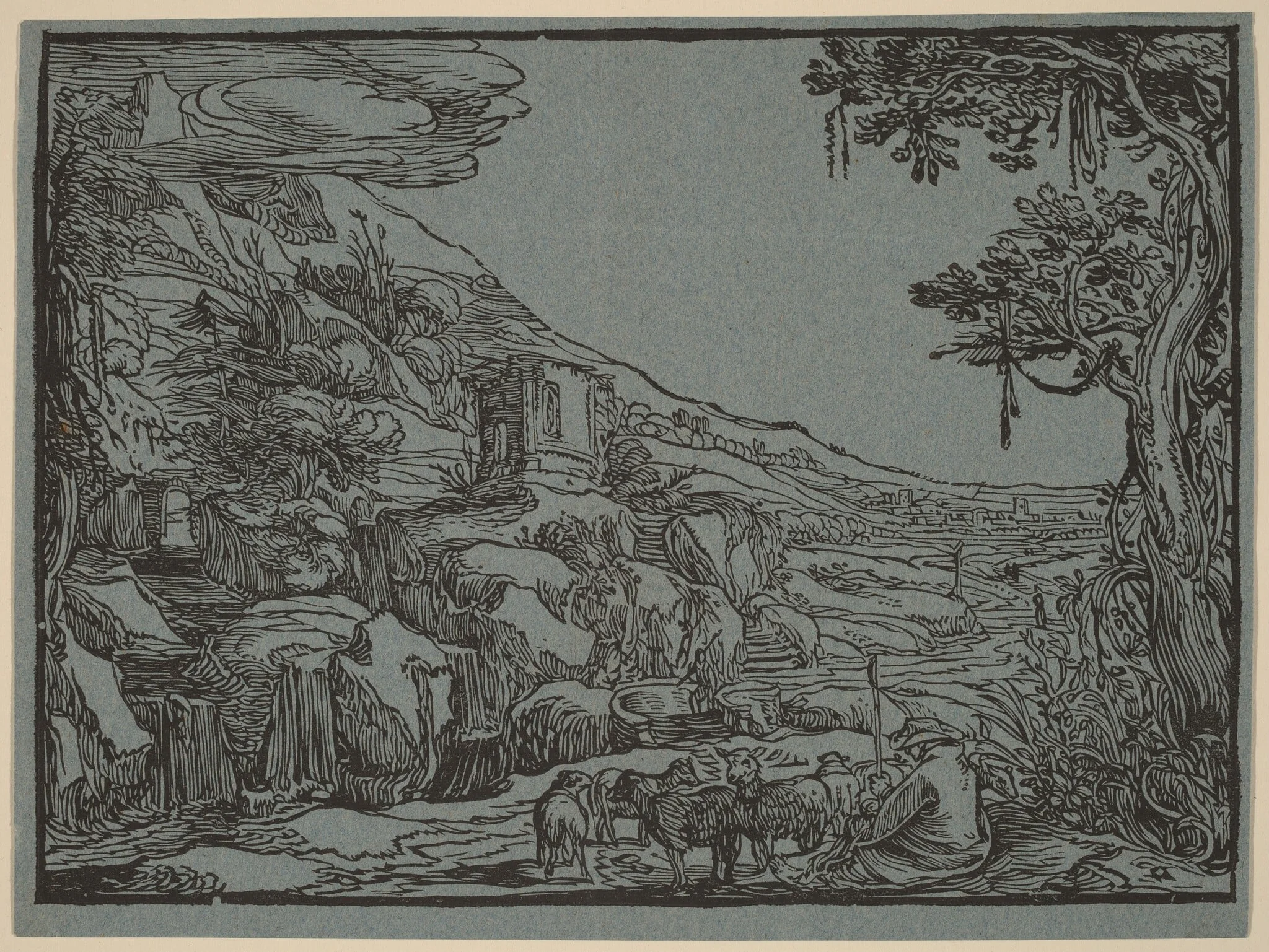 Arcadian Landscape, detail