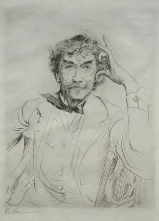 James MacNeill Whistler, by Paul César Helleu, 1897