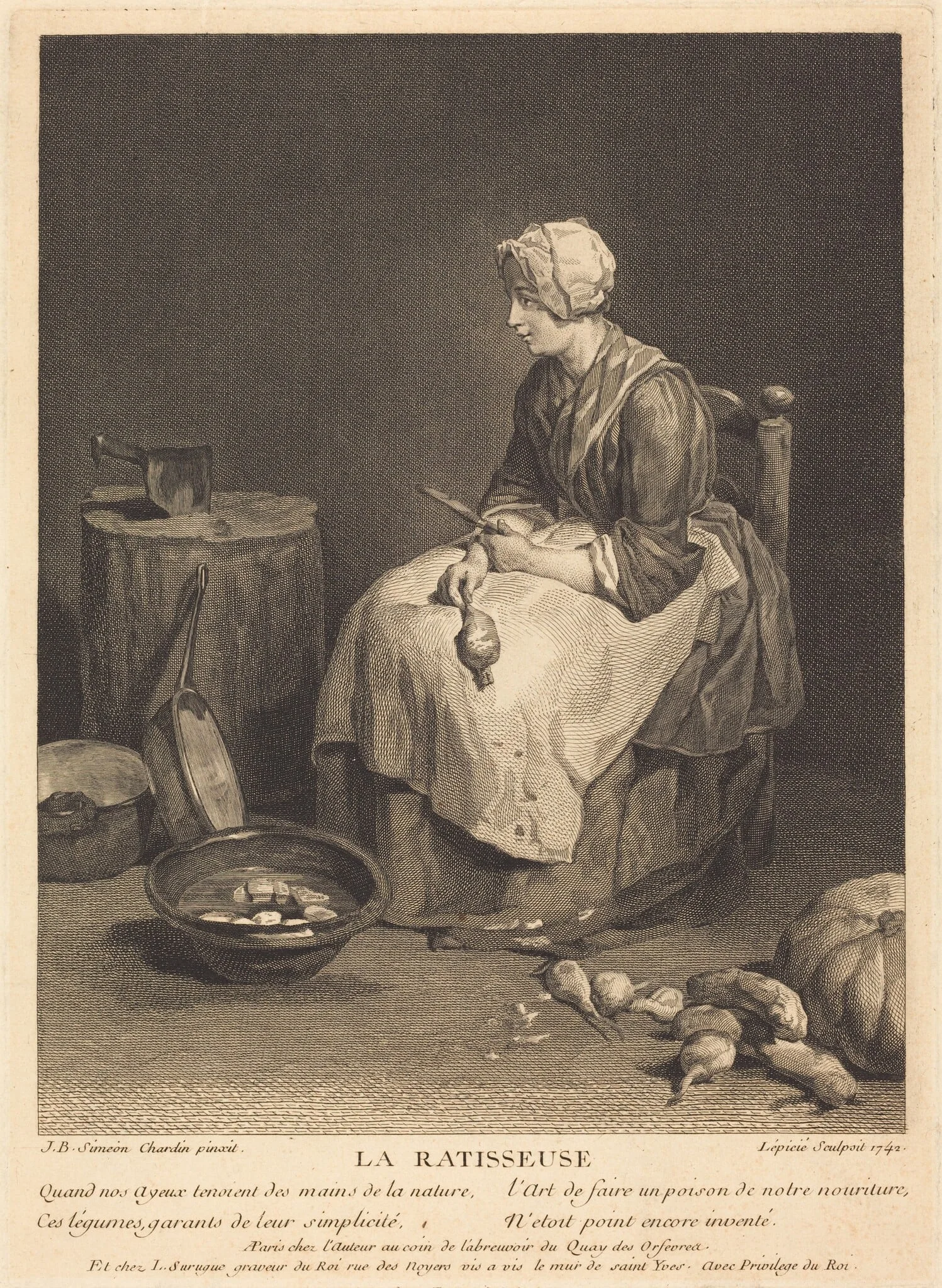 La ratisseuse, detail