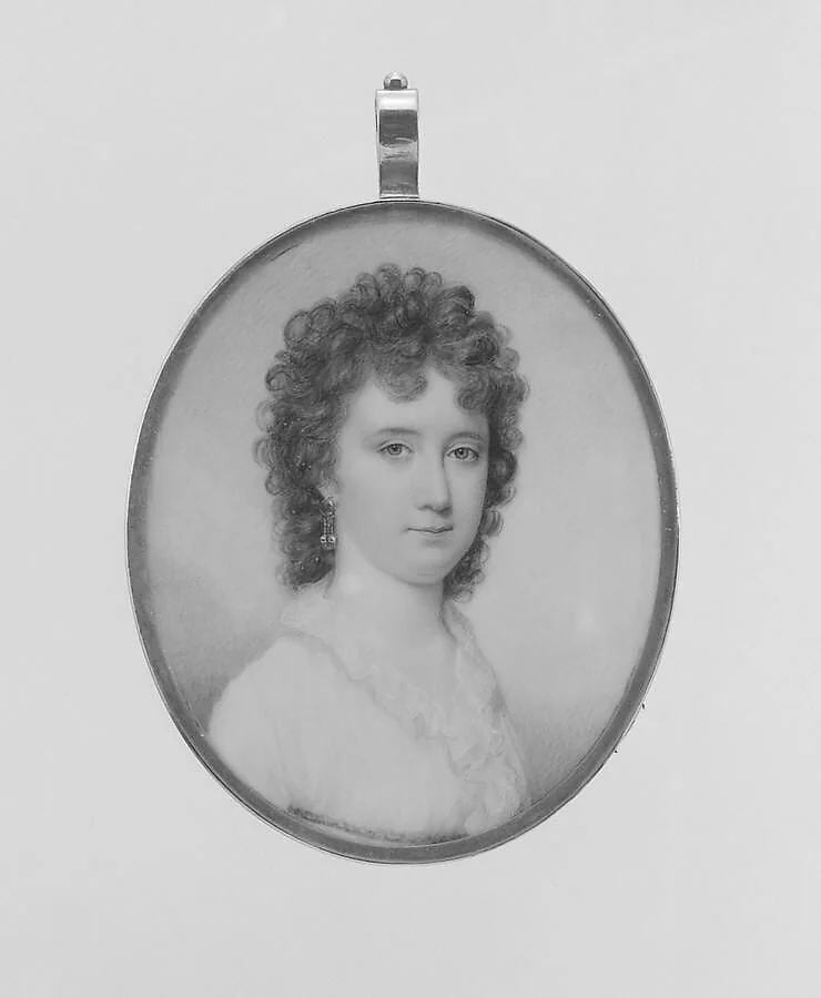 Mrs. Samuel Denman (Anna Maria Hampton), detail