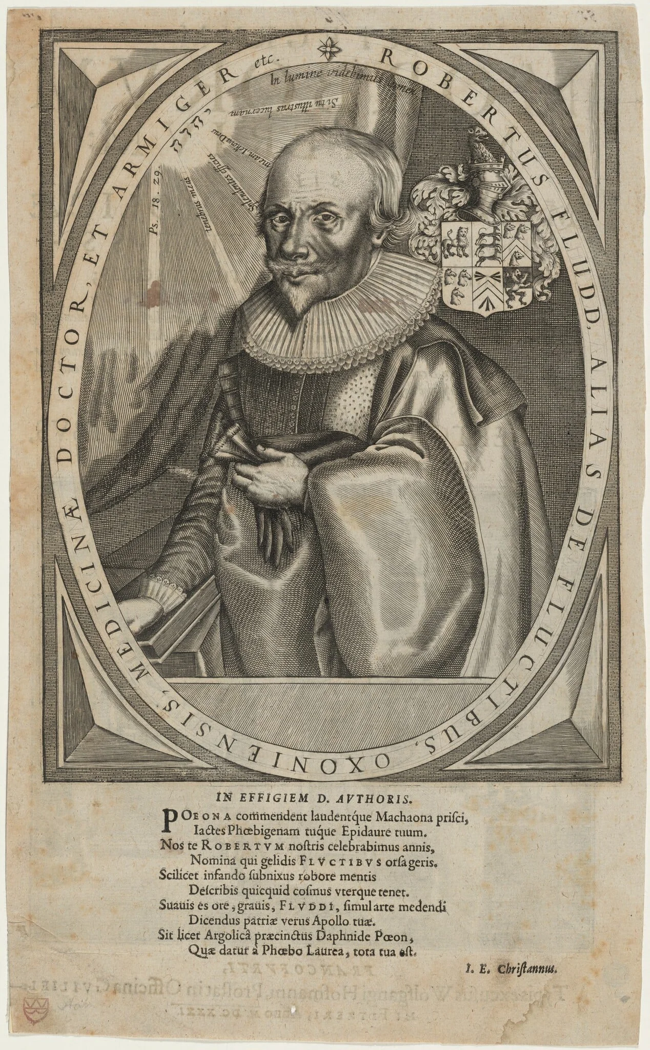 Dr. Robert Fludd, Physician and Rosicrucian, detail
