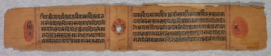 Text: Folio 2 (verso), from a Kalpa-sutra, detail