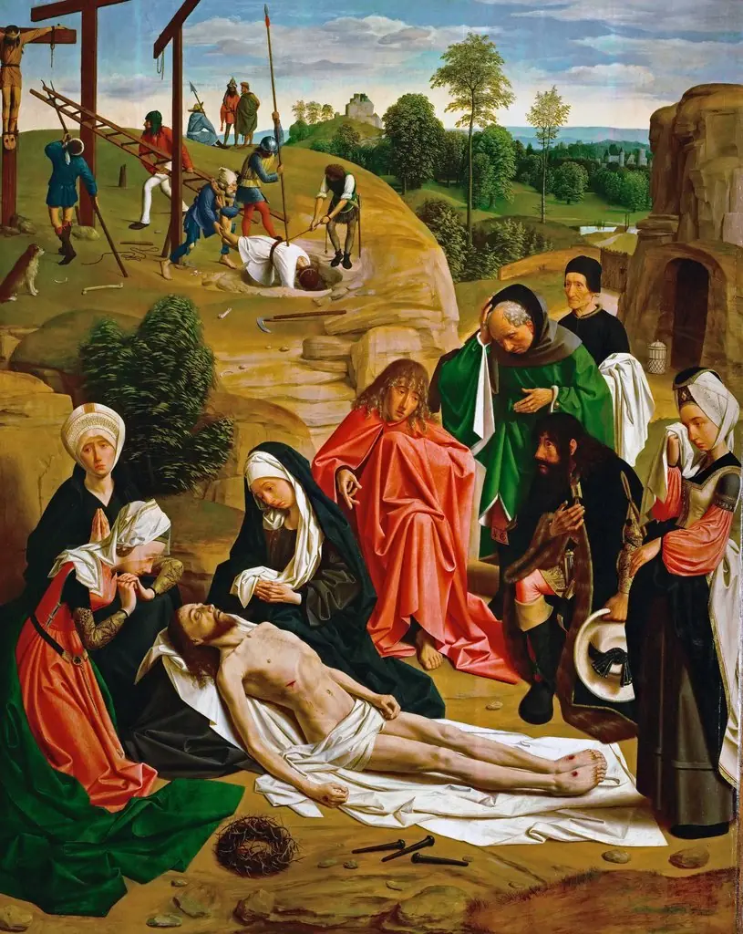 Lamentation of Christ, by Geertgen tot Sint Jans, oil