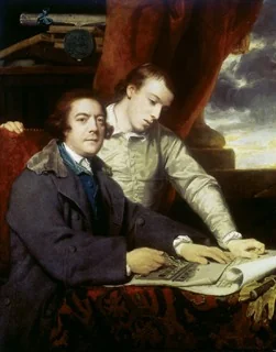James Paine, Architect and his Son, James, detail