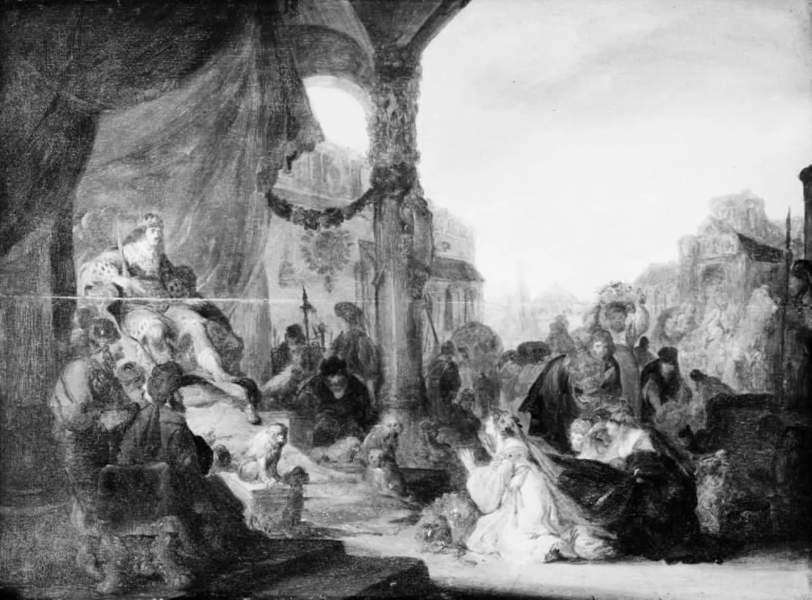 The Queen of Sheba's Visit to Solomon, detail