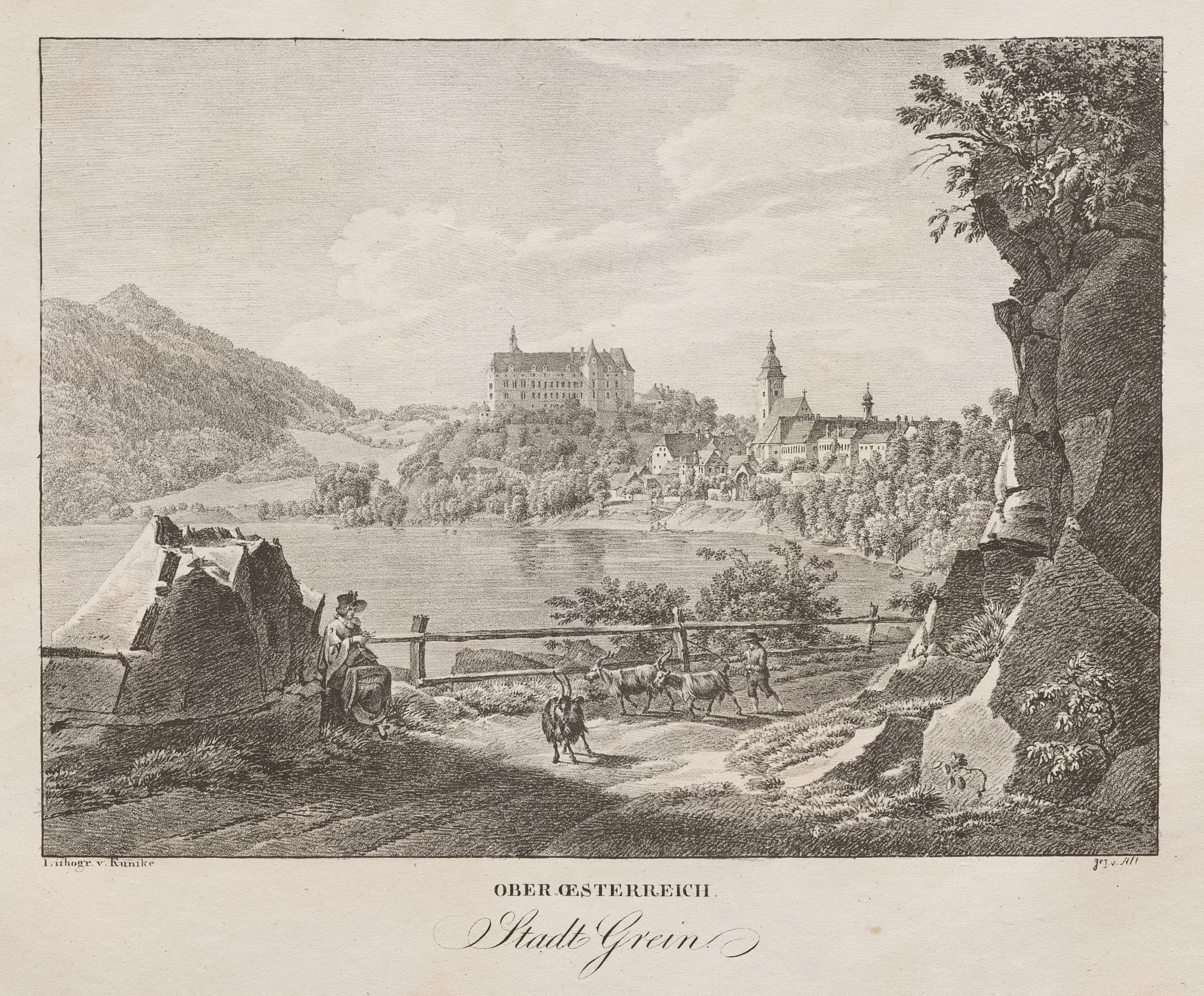 Ober-oesterreich, Stadt Grein, detail