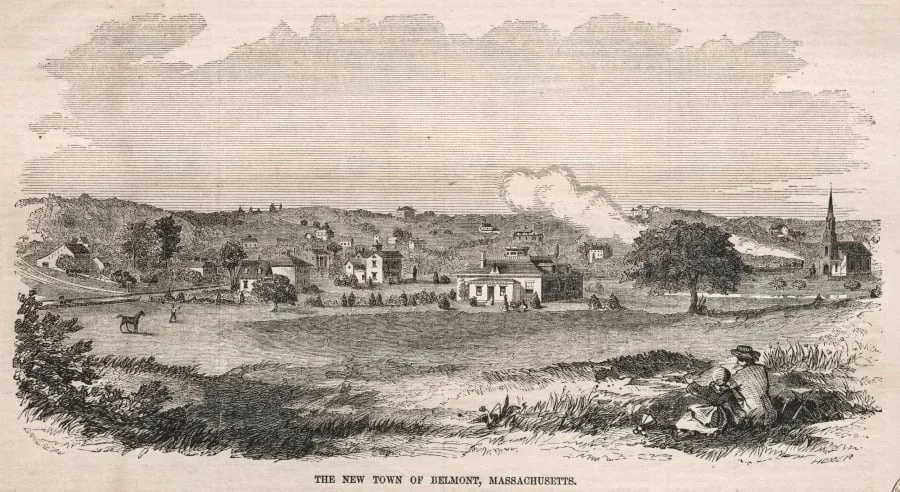 The New Town of Belmont, Massachusetts, detail