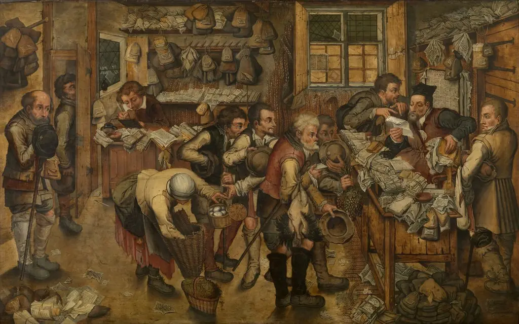 The Village Lawyer, by Pieter III. Brueghel, oil