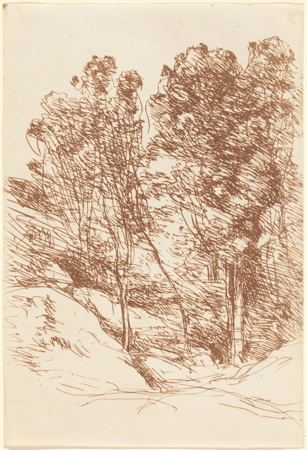 Souvenir of the Sole Valley (Souvenir de la Vallee de la Sole), by Jean Baptiste Camille Corot, 1871