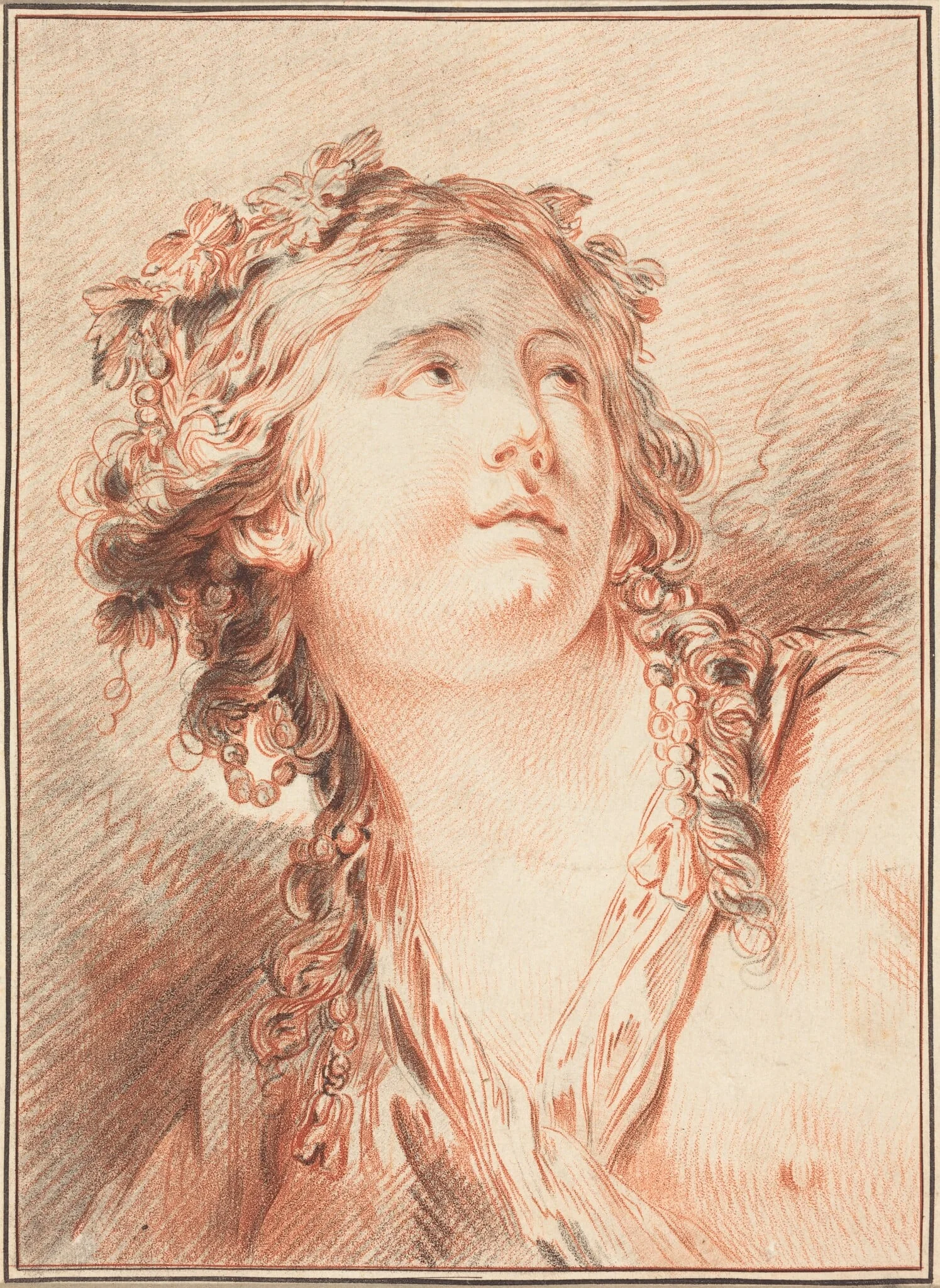 Head of a Young Woman, detail