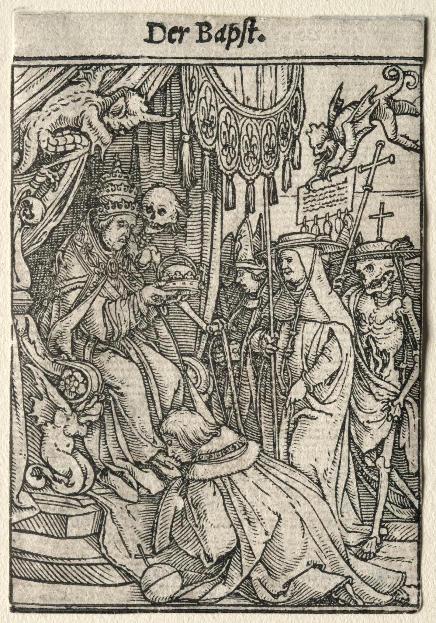 Dance of Death: The Pope, detail