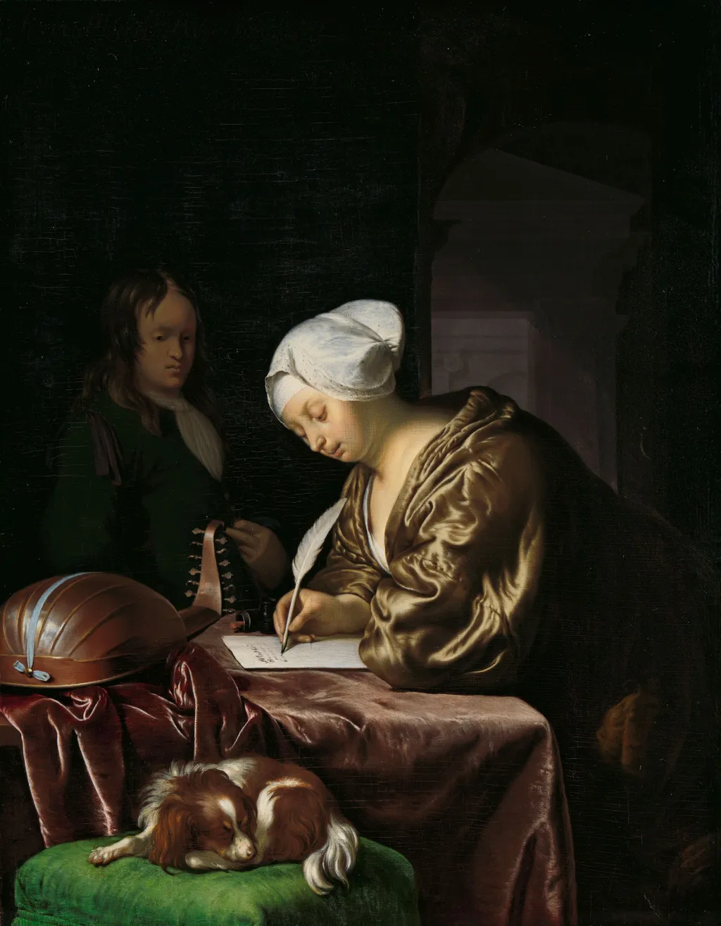 The Letter Writer, by Frans van Mieris the Elder, oil