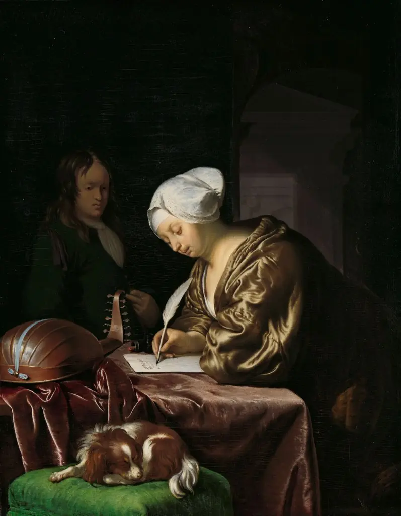 The Letter Writer, by Frans van Mieris the Elder, oil
