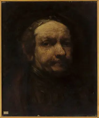 Copy of Rembrandt's “Self-portrait”, by Kazimierz Mordasewicz, oil, 1901