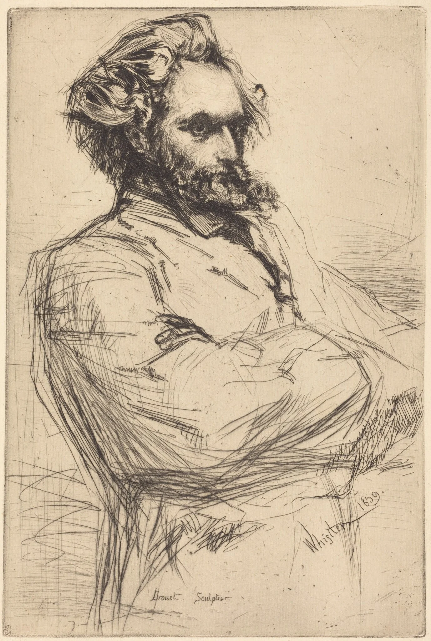 C. L. Drouet, Sculptor, detail