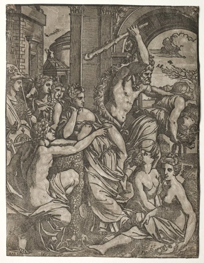 Hercules Driving Envy from the Temple of the Muses, detail