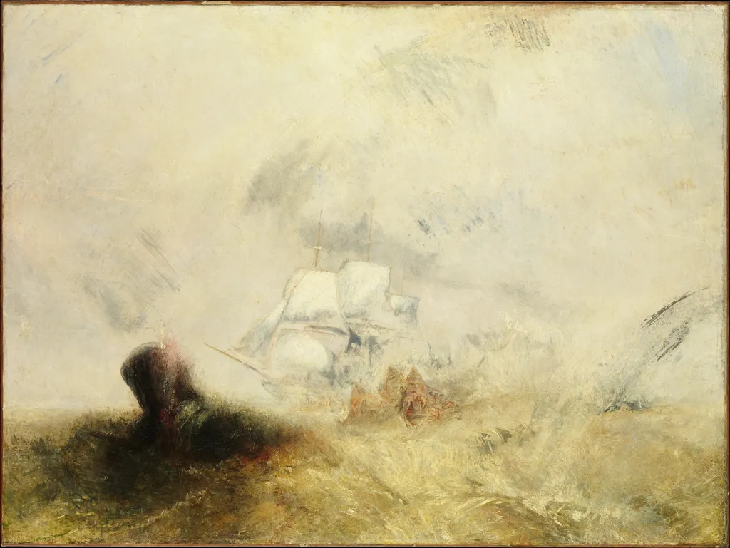Whalers, by Joseph Mallord William Turner, oil, 1845