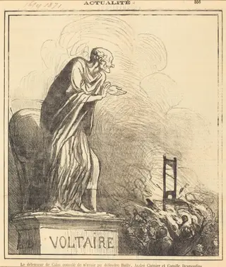 Le défenseur de Calas consolé..., by Honoré Daumier, 1871
