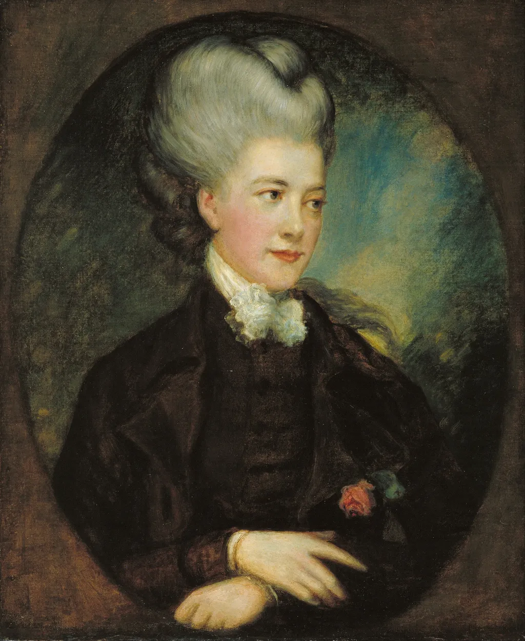 Lady Georgiana Poyntz, Countess Spencer [?], by Thomas Gainsborough, oil, 1750
