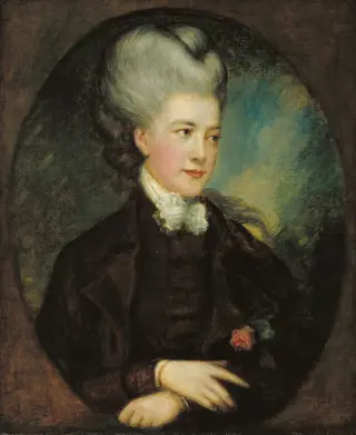 Lady Georgiana Poyntz, Countess Spencer [?], by Thomas Gainsborough, oil, 1750