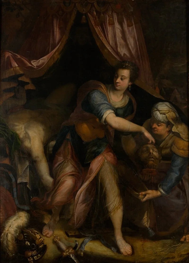 Judith with the Head of Holofernes, detail