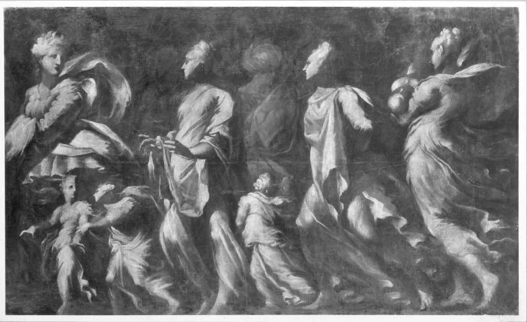 Captured Women and Children, detail