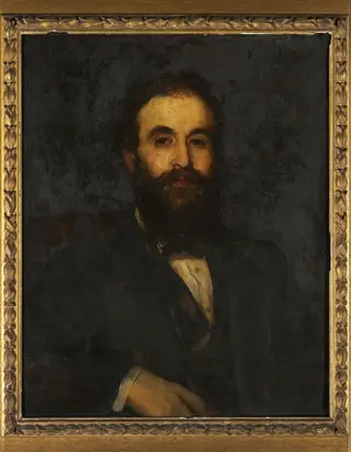 Portrait of George Eumorfopoulos, by George Frederick Watts, paint, 1900