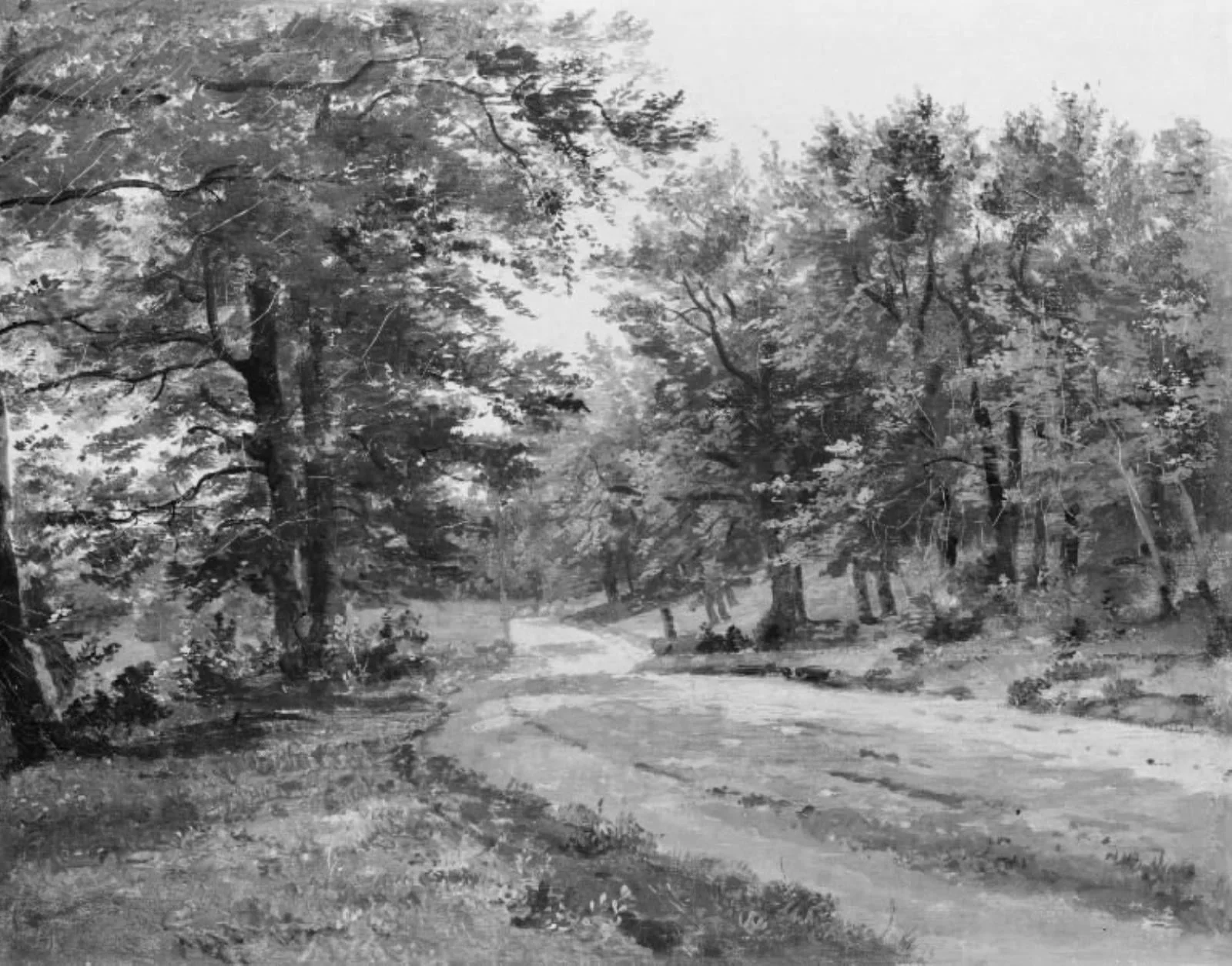 A Road in a Forest, detail