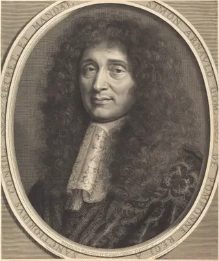 Simon Arnauld, Le Marquis de Pomponne, by Robert Nanteuil, ink, 1675