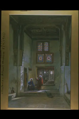 The House of Radwan Bey, by Frank Dillon, watercolor, 1875