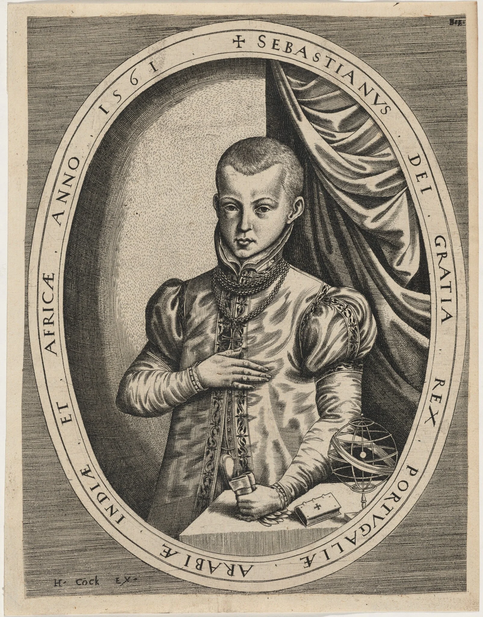 Sebastian, King of Portugal, detail