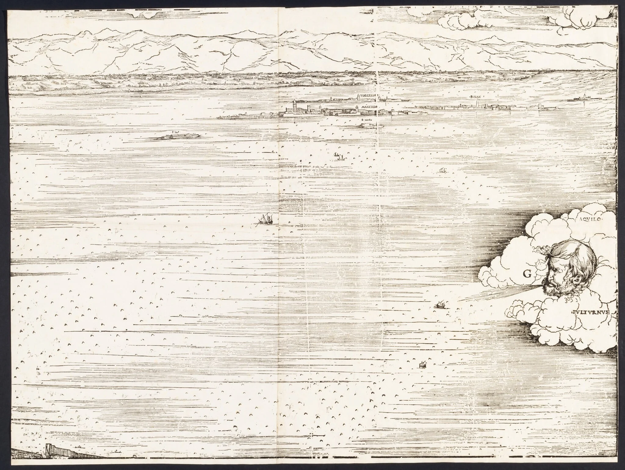 View of Venice [upper right block], detail