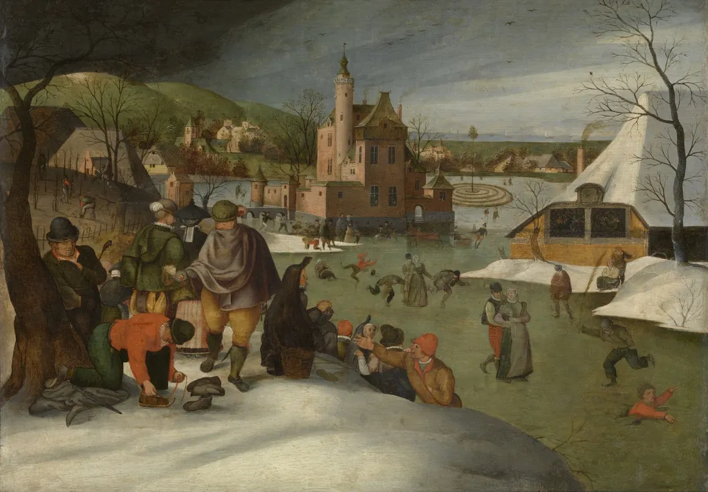 Winter, by Abel Grimmer, oil, 1607