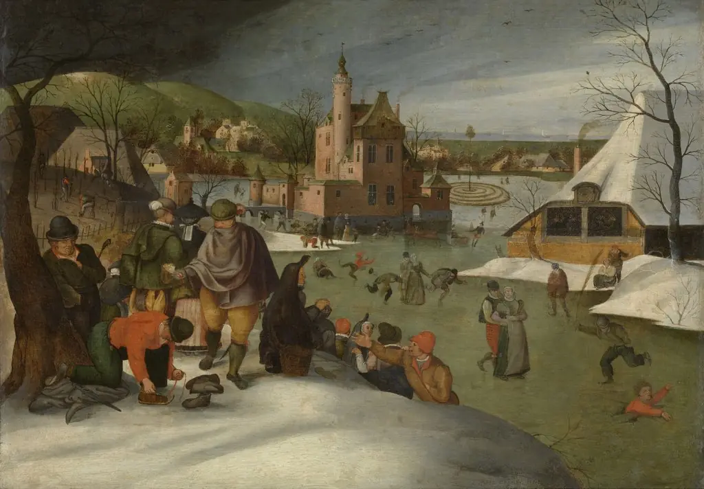 Winter, by Abel Grimmer, oil, 1607