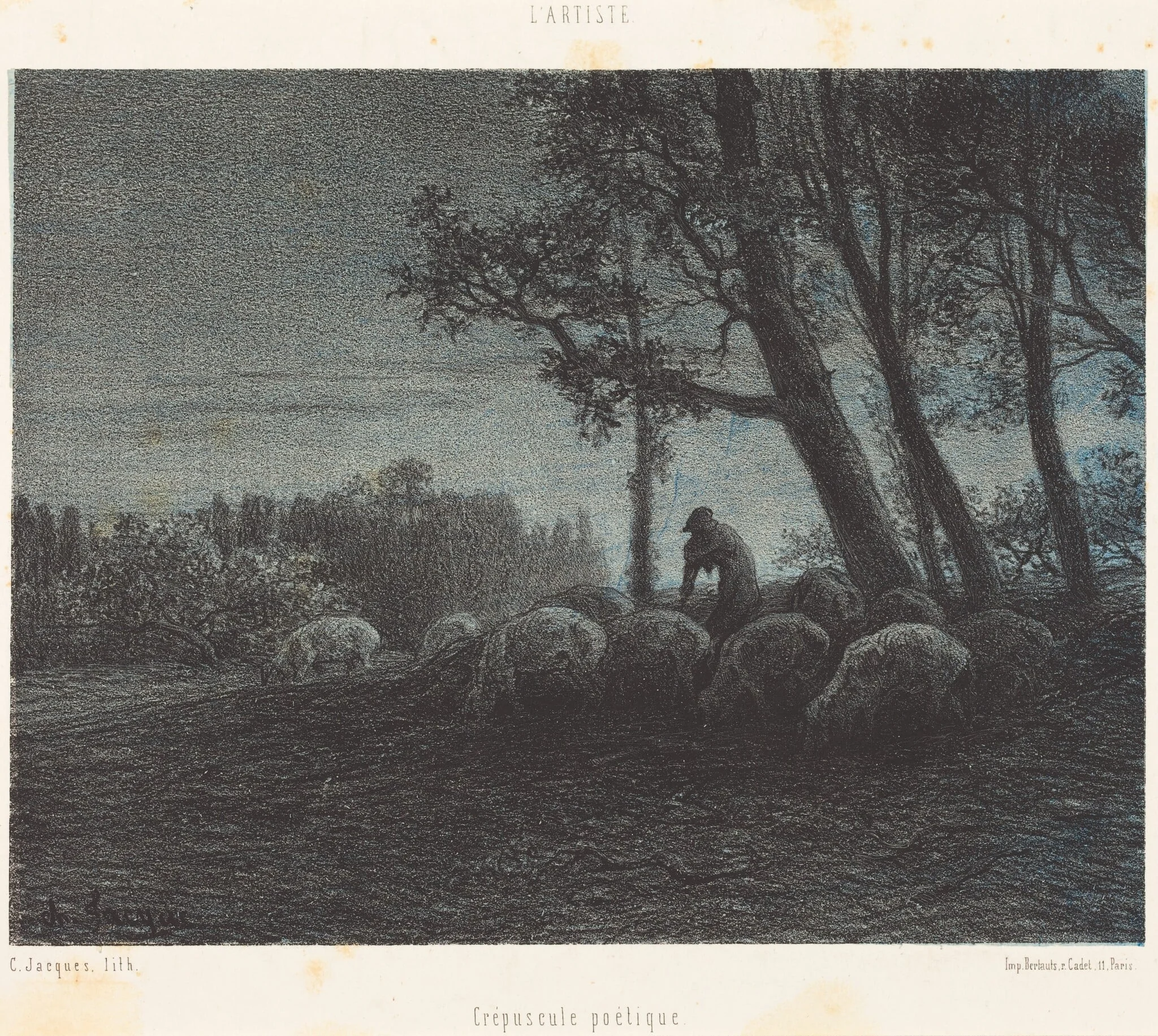 Crépuscule poetique (Poetical Twilight), detail