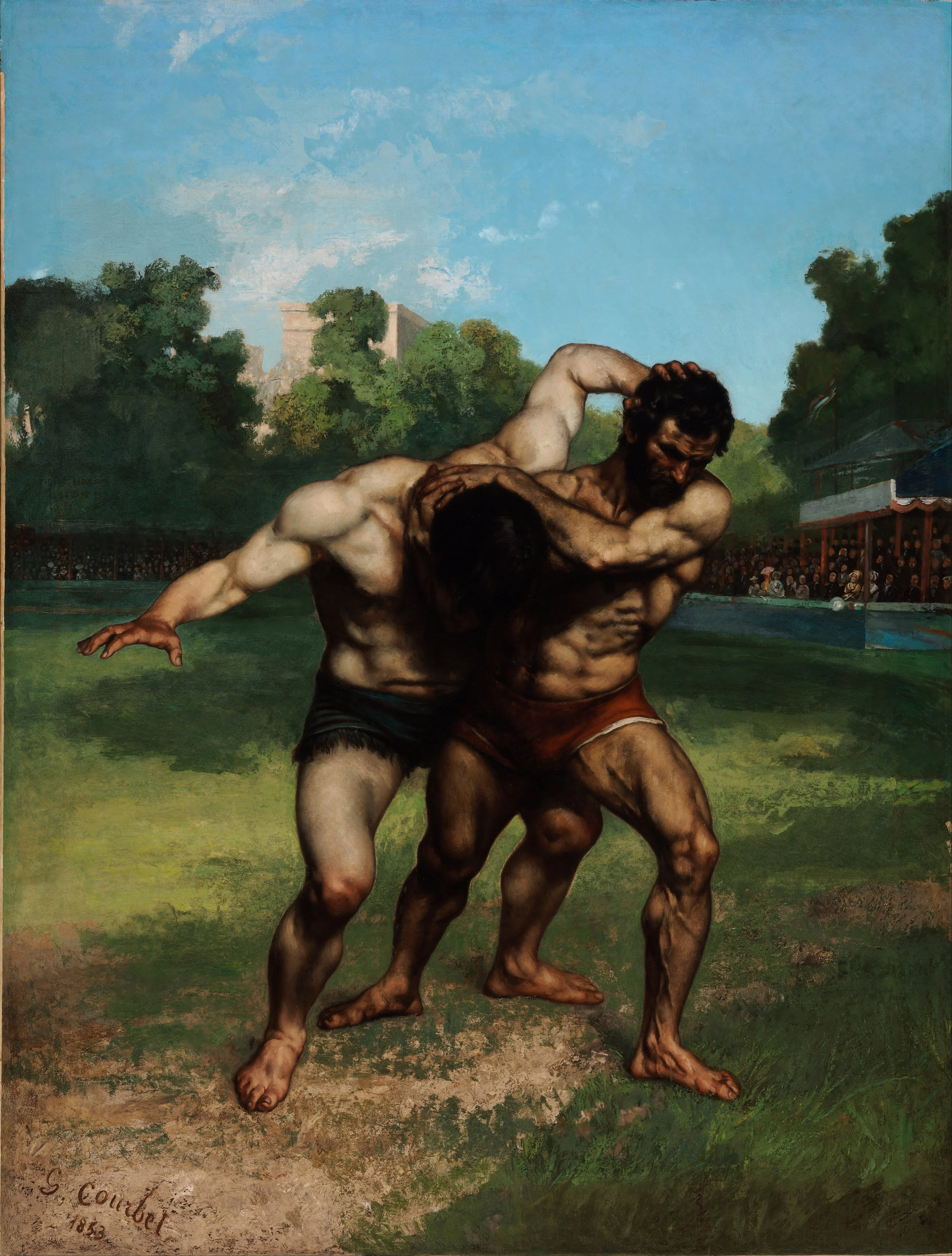 The Wrestlers, detail
