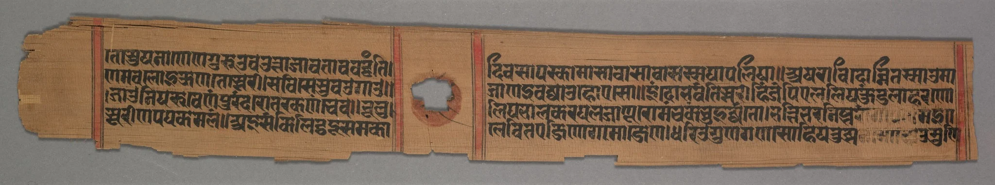 Leaf from a Jain Manuscript: The Story of Kalakacharya of Devachandra: Brahmanshanti Yaksha (verso), detail