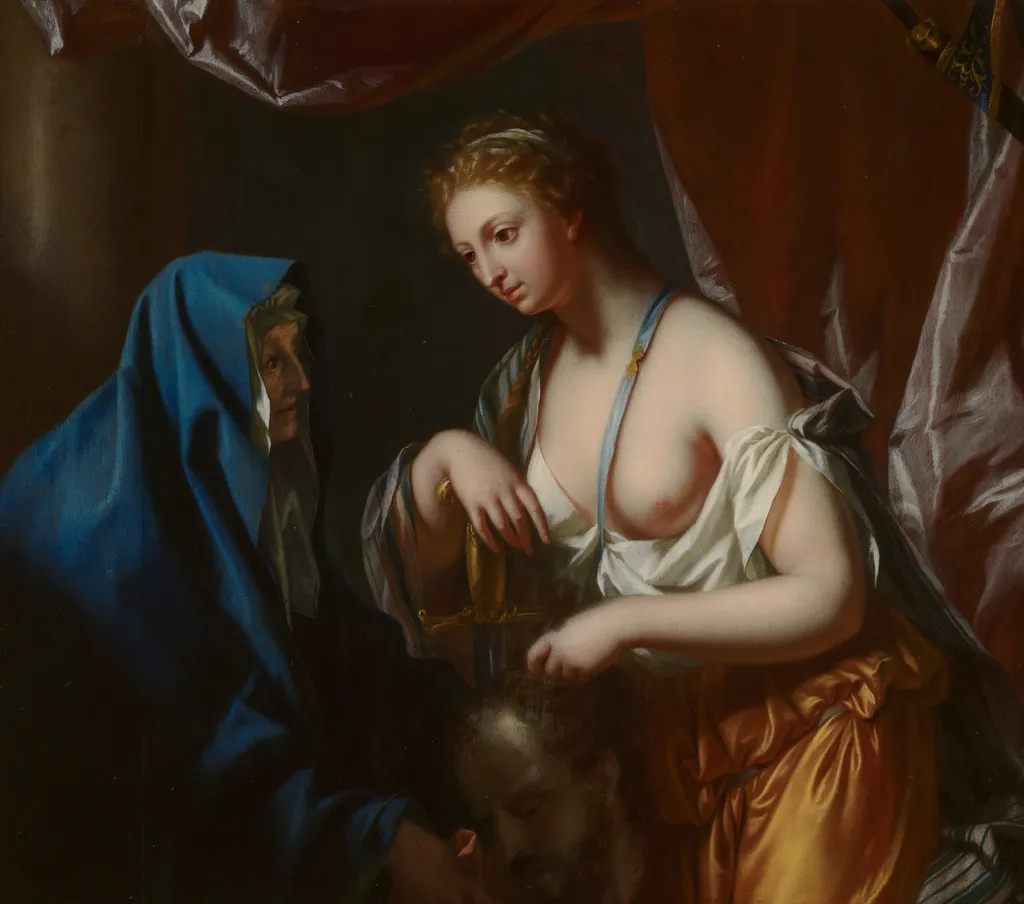 Judith with the Head of Holofernes, by Philip van Dijk, oil, 1726