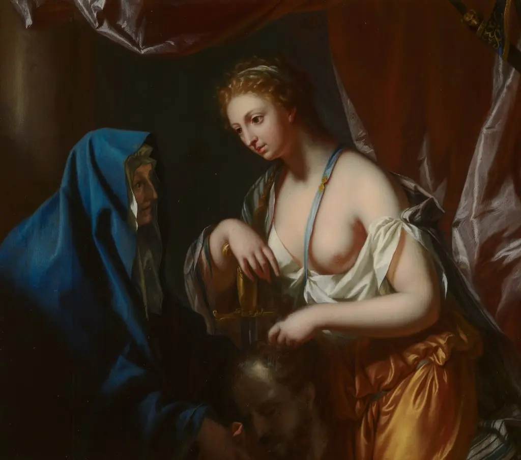 Judith with the Head of Holofernes, by Philip van Dijk, oil, 1726
