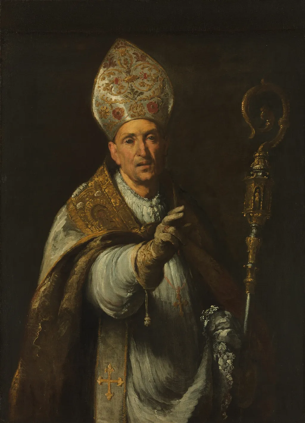 St. Gerardo Sagredo, Bishop of Csanád, by Bernardo Strozzi, oil, 1630