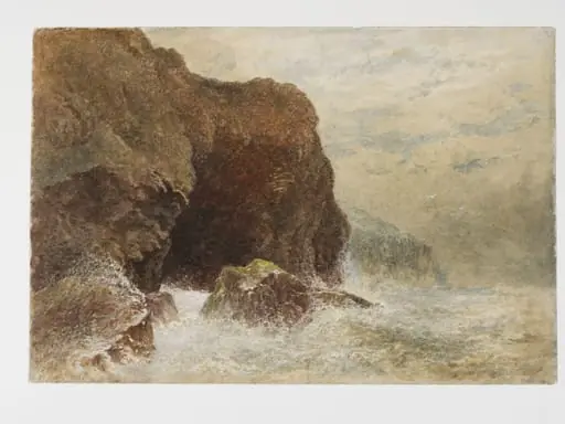 On the Coast of Yorkshire, by George Haydock Dodgson, watercolor, 1872