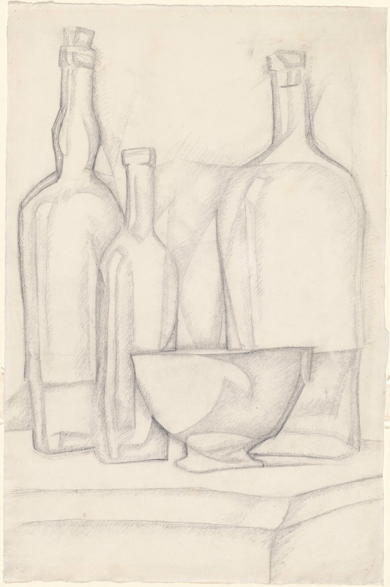 Bottles and Bowl, detail