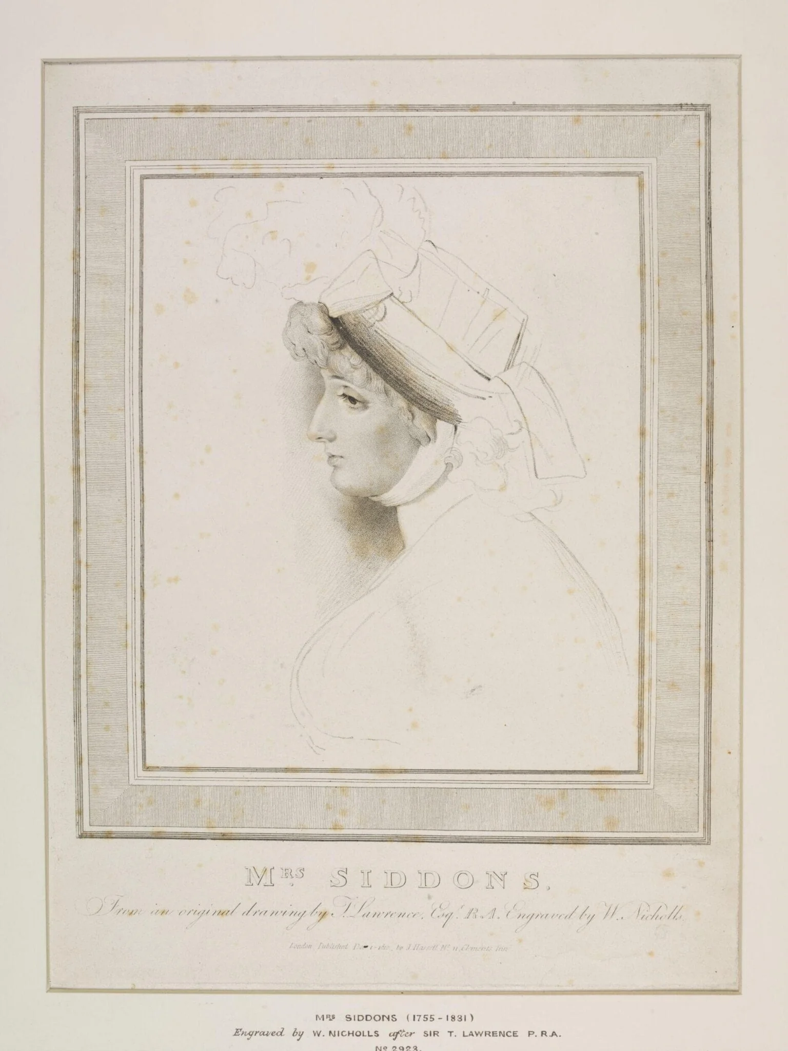 Mrs. Siddons, detail