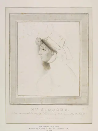 Mrs. Siddons, by W. Nicholls, 1812