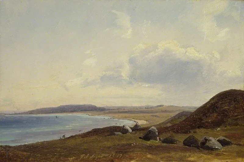 View towards Hesbjerg from the Hornbaek estate, detail
