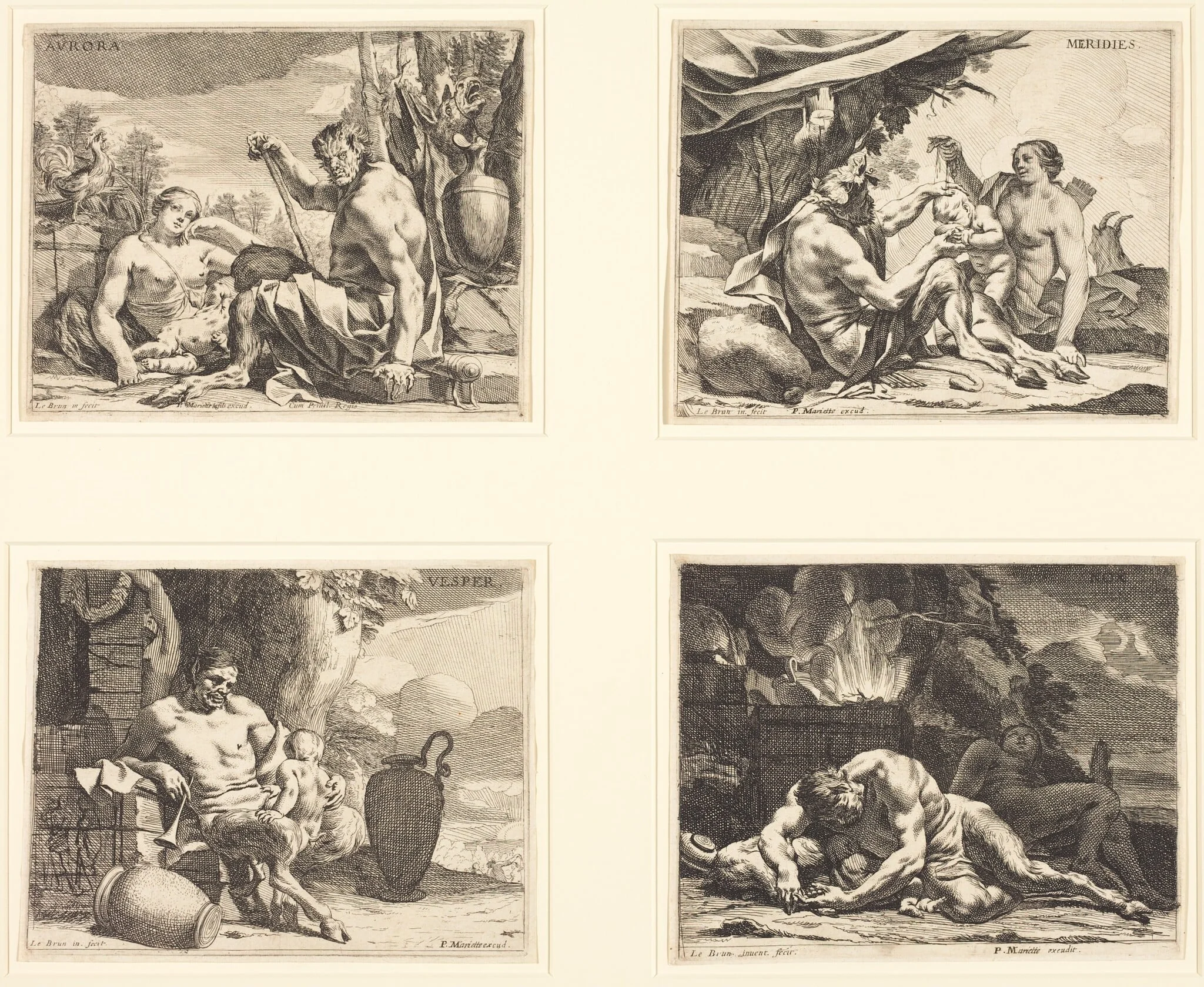 The Four Times of Day, detail