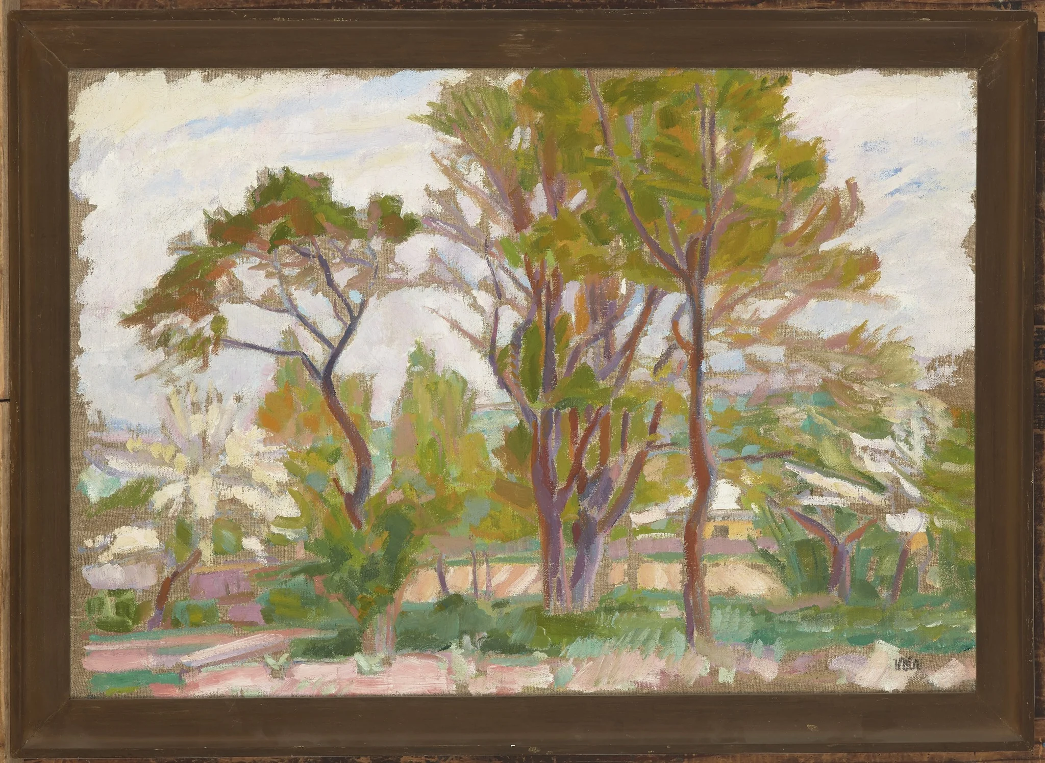 Landscape with Trees, detail