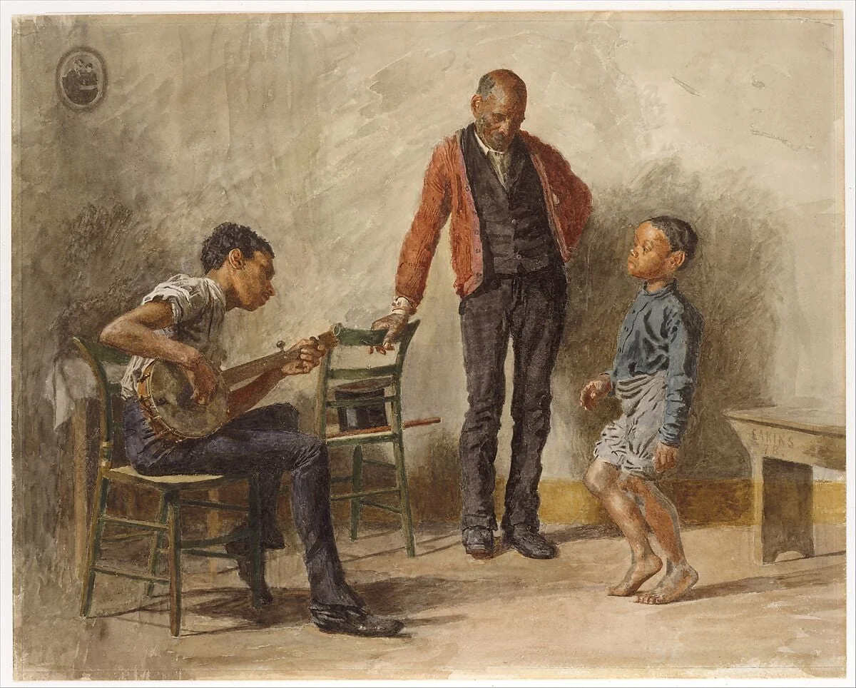 The Dancing Lesson, detail